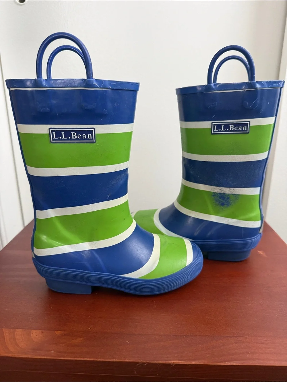 Rain Boots - L.L. Bean - Blue and Green - Size 11